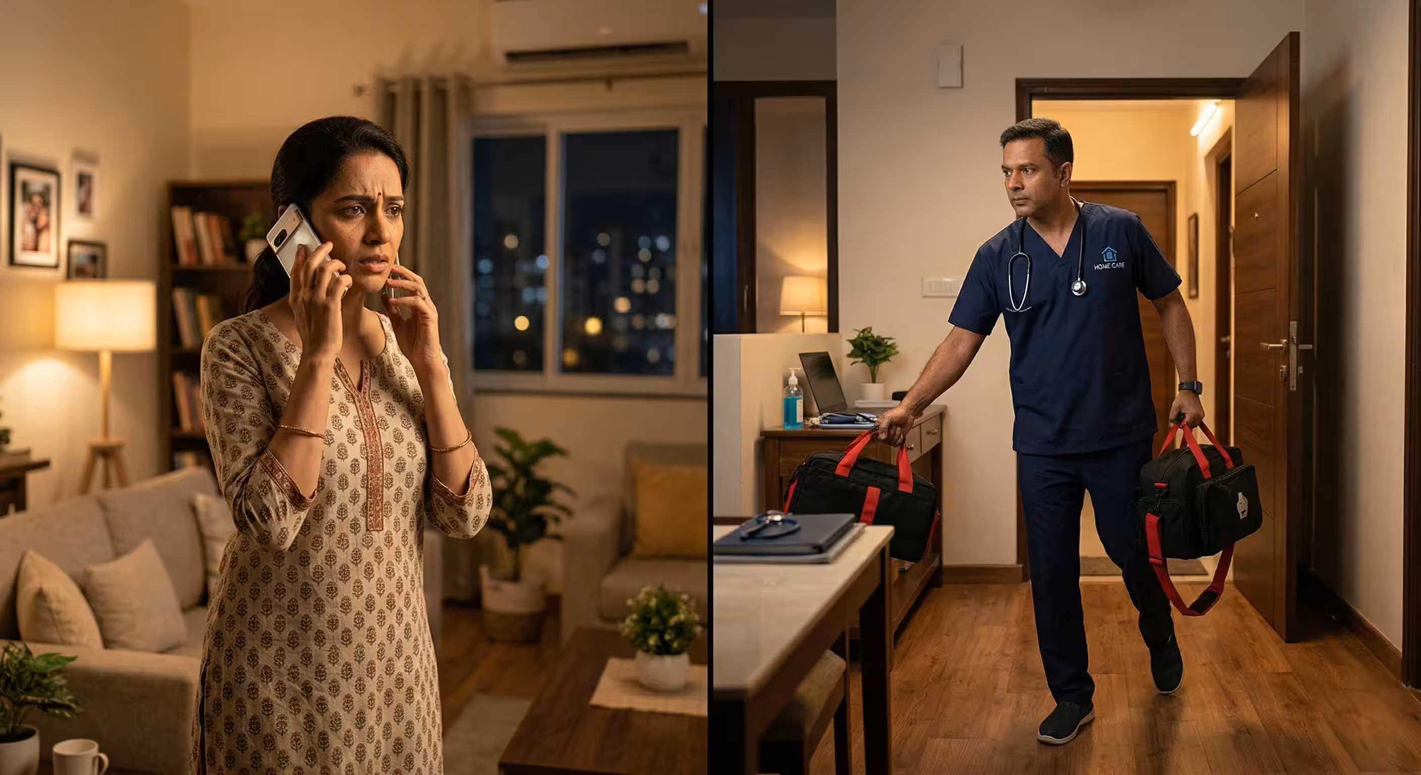 DocNCR dispatch team verifying doctor credentials and location for a home visit in Delhi NCR